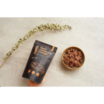 Melts Dark Chocolate Cookies 120 gram Healthy Snacks  Vegan Friendly