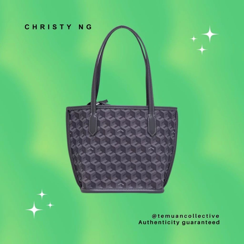 Christy NG Russo Mini Tote Bag - Monogram Vegan Leather Hand / Shoulder Bags