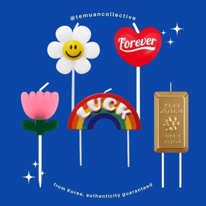 Wiggle Wiggle Cute Korean Candle Set