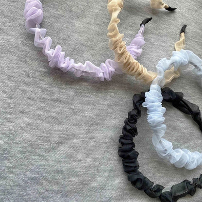 Sheer Scrunchie Headband Bridesmaid Hair Accessories