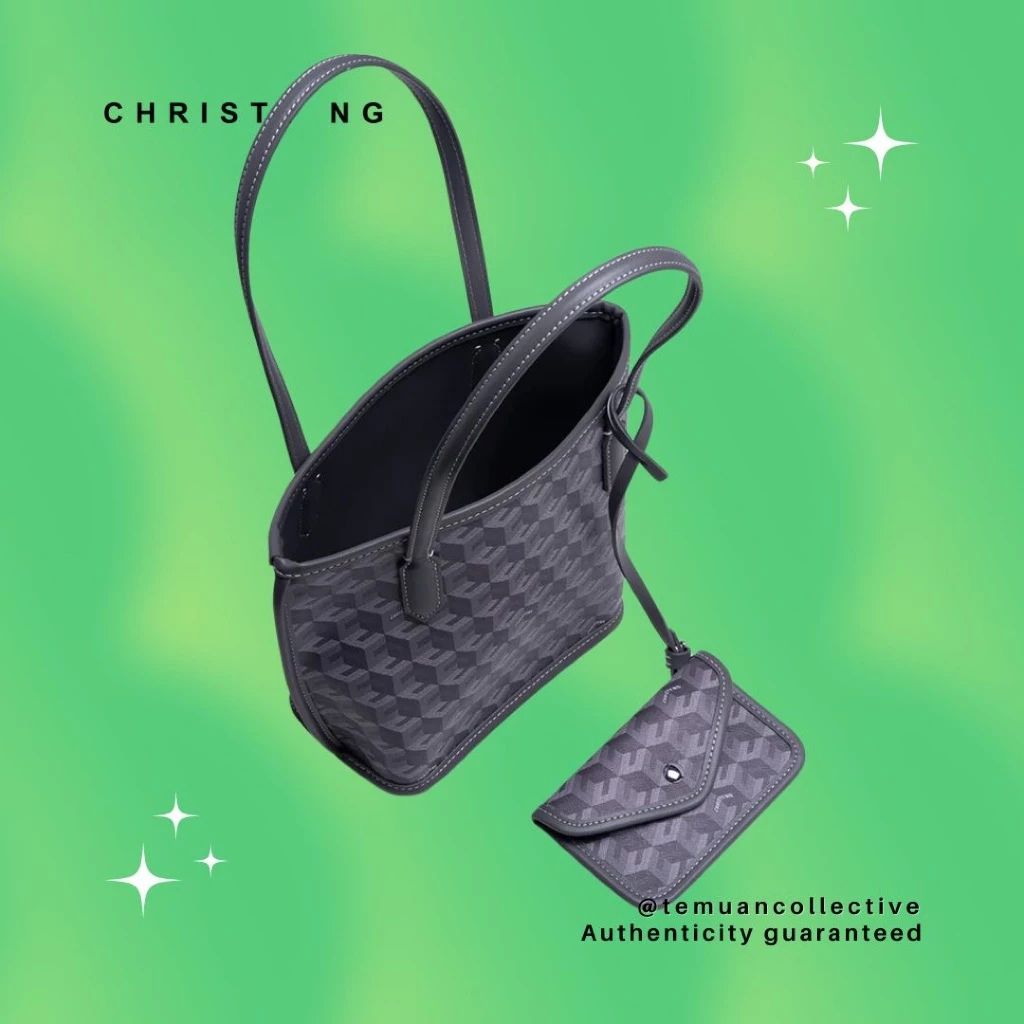 Christy NG Russo Mini Tote Bag - Monogram Vegan Leather Hand / Shoulder Bags