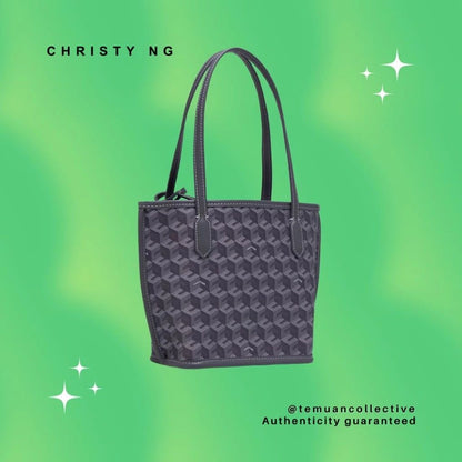 Christy NG Russo Mini Tote Bag - Monogram Vegan Leather Hand / Shoulder Bags