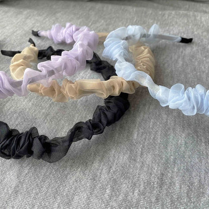 Sheer Scrunchie Headband Bridesmaid Hair Accessories