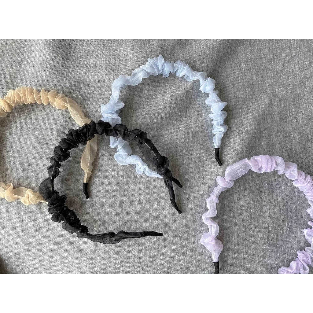 Sheer Scrunchie Headband Bridesmaid Hair Accessories