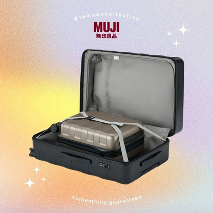 MUJI Free Adjustable Handle Hard Carry On Suitcase 36L