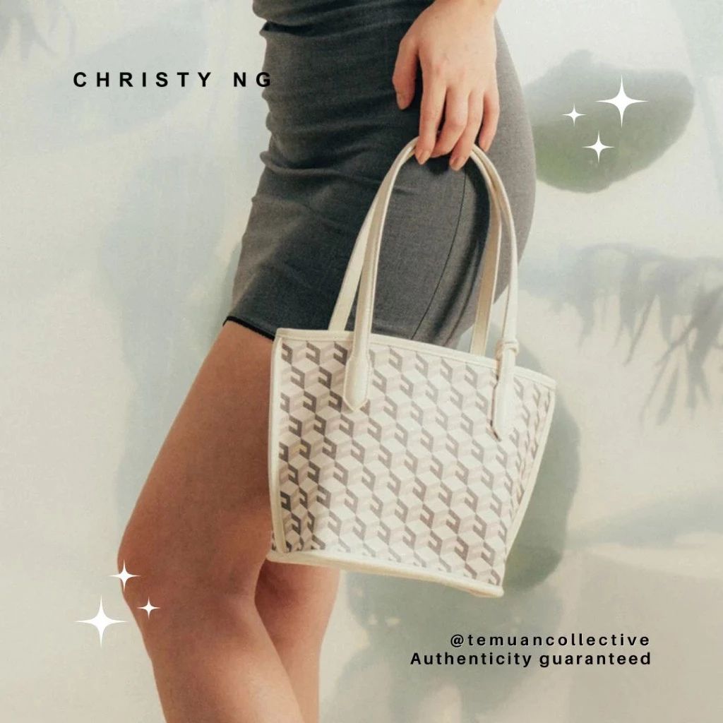 Christy NG Russo Mini Tote Bag - Monogram Vegan Leather Hand / Shoulder Bags