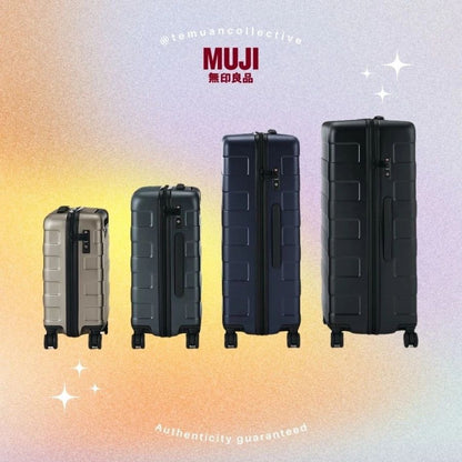 MUJI Free Adjustable Handle Hard Carry On Suitcase 36L