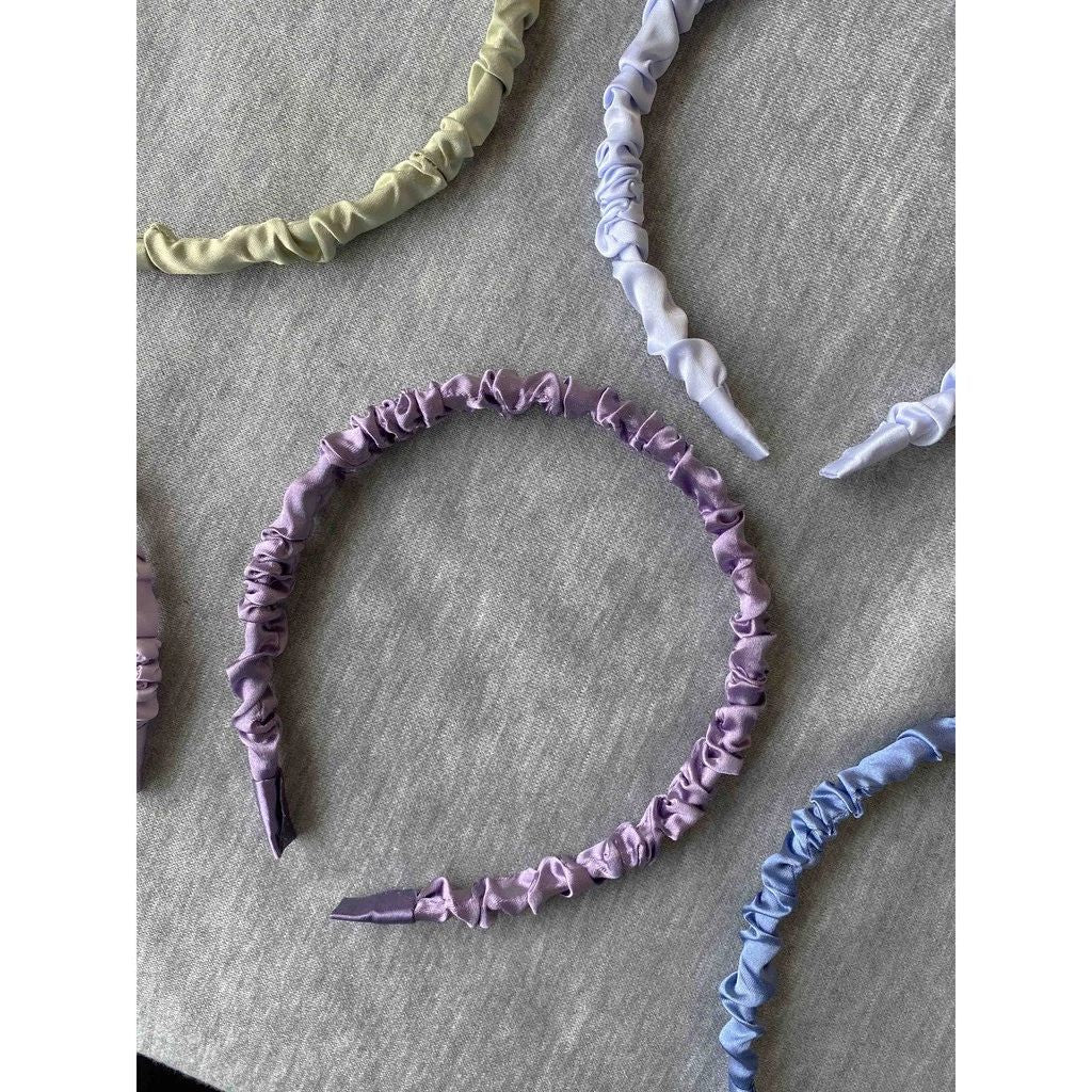 Satin Scrunch Headband Bridesmaid Hair Accessories