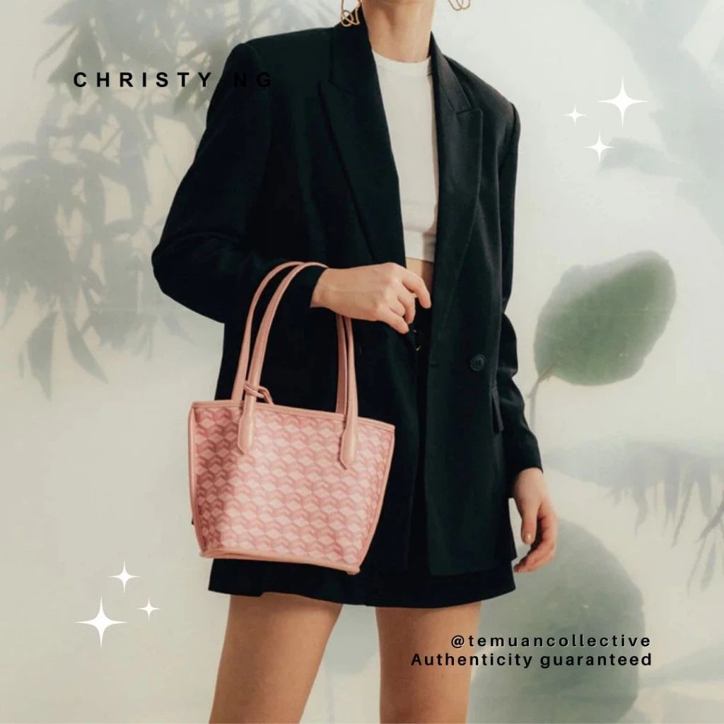 Christy NG Russo Mini Tote Bag - Monogram Vegan Leather Hand / Shoulder Bags