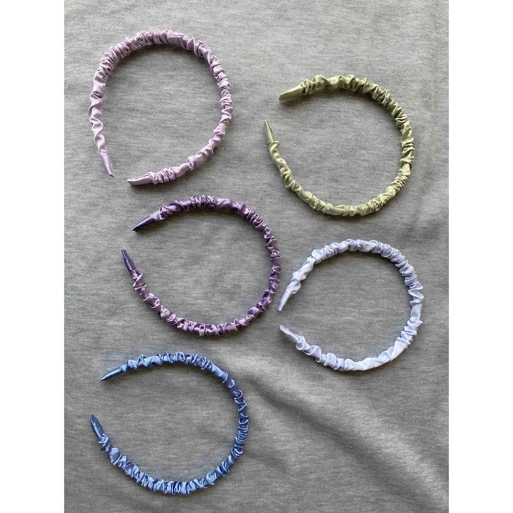 Satin Scrunch Headband Bridesmaid Hair Accessories