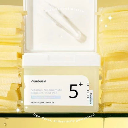 numbuzin No 5 + Vitamin Niacinamide Concentrated Pad