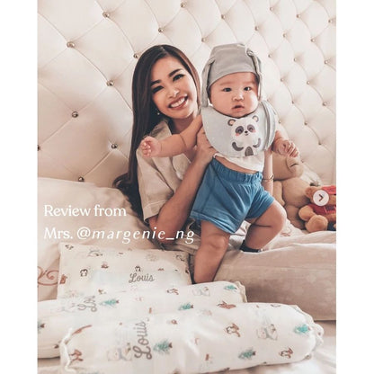 Fabric Round Bibs Baby Neck Burpy Bib Laluna