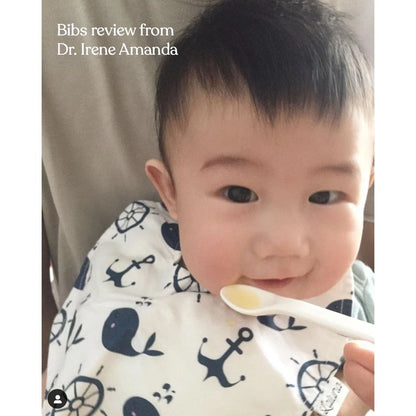 Fabric Round Bibs Baby Neck Burpy Bib Laluna