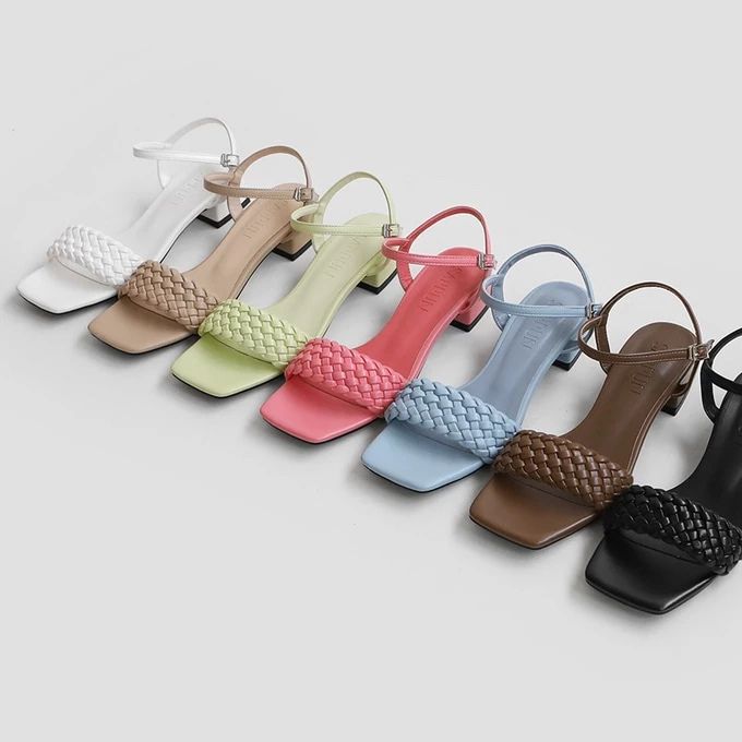 SAPPUN Korea Loive Twisted Strap Sandals (3cm)