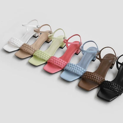 SAPPUN Korea Loive Twisted Strap Sandals (3cm)