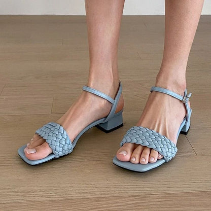 SAPPUN Korea Loive Twisted Strap Sandals (3cm)