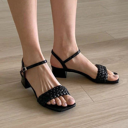 SAPPUN Korea Loive Twisted Strap Sandals (3cm)