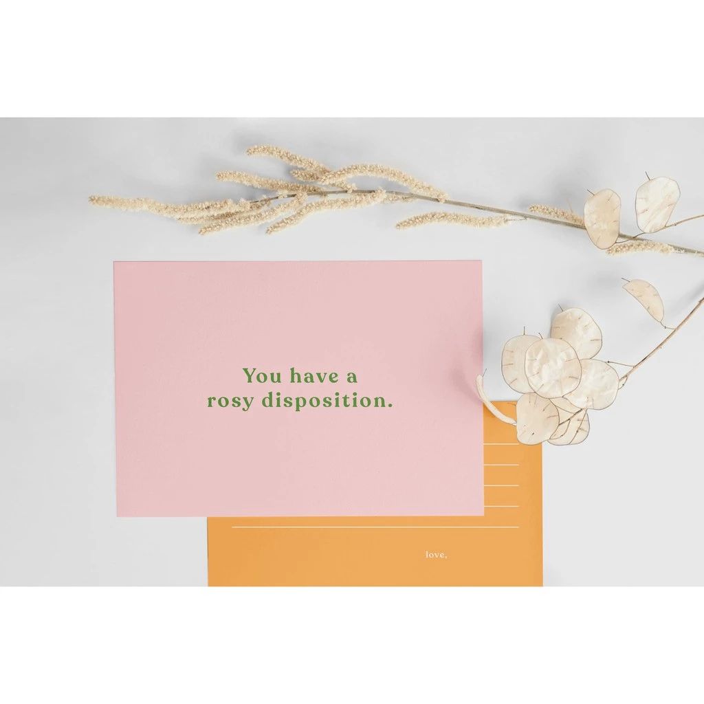 Simple Design Greeting Card Lettering