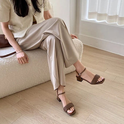 SAPPUN Korea Loive Twisted Strap Sandals (3cm)