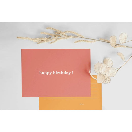 Simple Design Greeting Card Lettering