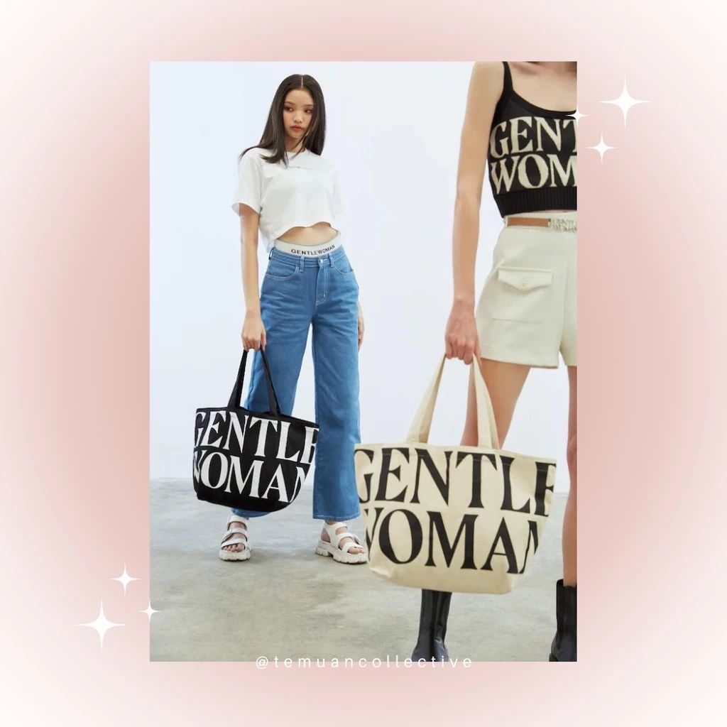 Gentle Woman Canvas Tote Bag
