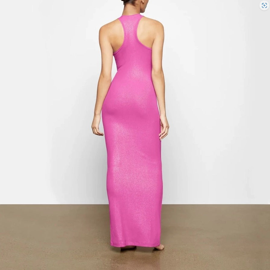 SKIMS Soft Lounge Shimmer Racerback Dress