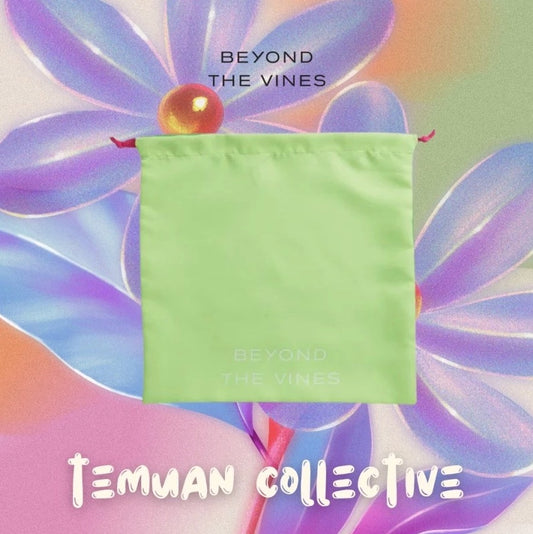 Beyond the Vines Colourblock Drawstring Pouch