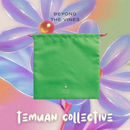 Beyond the Vines Colourblock Drawstring Pouch