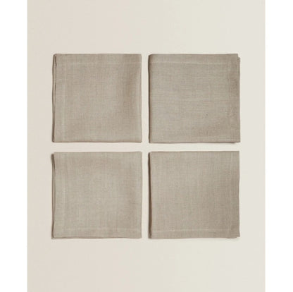 Natural Linen Tea Towel Belgian Dining Dish Fabric