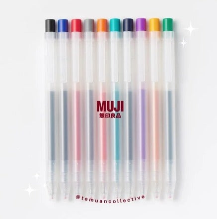 MUJI Smooth Gel Ink Ballpoint Pen Knock Type 0.5