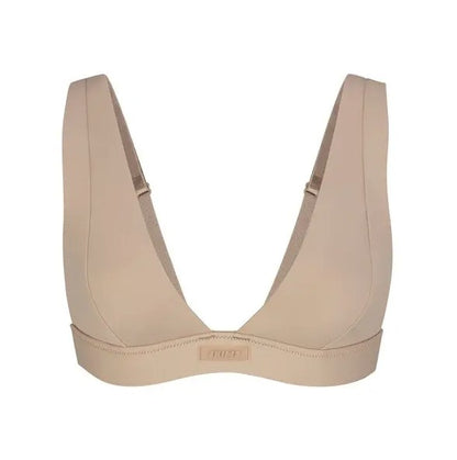 SKIMS Recycled Swim Plunge Bikini Top Desert