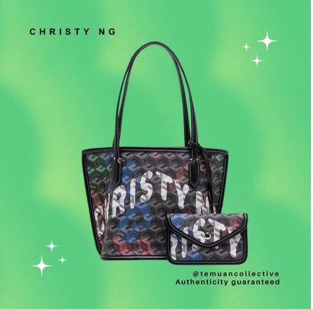 Christy NG Russo Mini Tote Bag - Monogram Vegan Leather Hand / Shoulder Bags