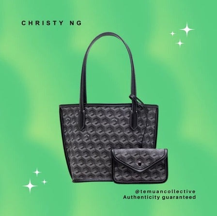 Christy NG Russo Mini Tote Bag - Monogram Vegan Leather Hand / Shoulder Bags