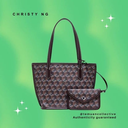 Christy NG Russo Mini Tote Bag - Monogram Vegan Leather Hand / Shoulder Bags
