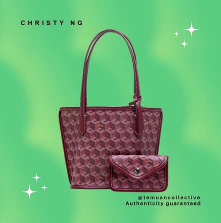 Christy NG Russo Mini Tote Bag - Monogram Vegan Leather Hand / Shoulder Bags