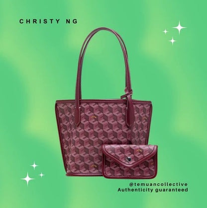 Christy NG Russo Mini Tote Bag - Monogram Vegan Leather Hand / Shoulder Bags