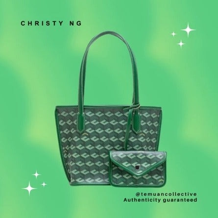 Christy NG Russo Mini Tote Bag - Monogram Vegan Leather Hand / Shoulder Bags