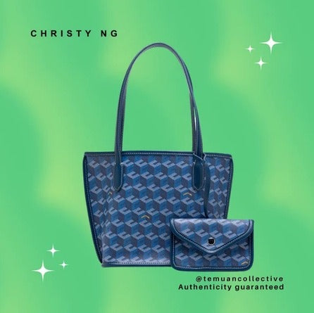 Christy NG Russo Mini Tote Bag - Monogram Vegan Leather Hand / Shoulder Bags