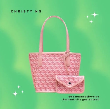 Christy NG Russo Mini Tote Bag - Monogram Vegan Leather Hand / Shoulder Bags