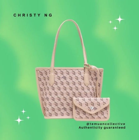 Christy NG Russo Mini Tote Bag - Monogram Vegan Leather Hand / Shoulder Bags