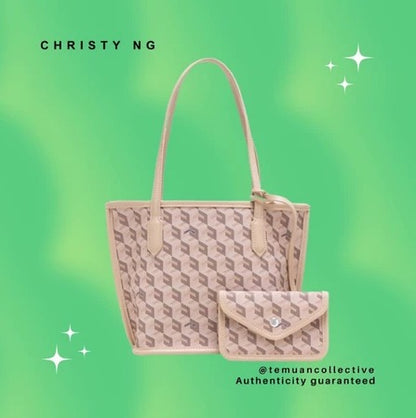 Christy NG Russo Mini Tote Bag - Monogram Vegan Leather Hand / Shoulder Bags