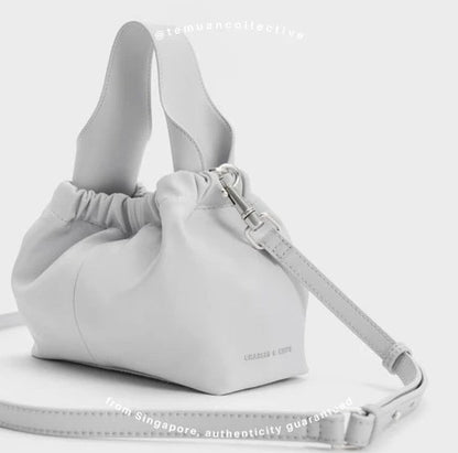 C&K ALLY Ruched Slouchy Bag
