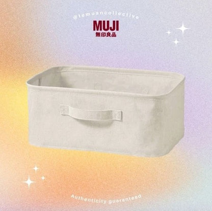 MUJI Polyester Linen Soft Box