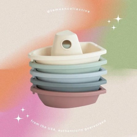 MUSHIE Bath Boats Original Set of 5 Stackable