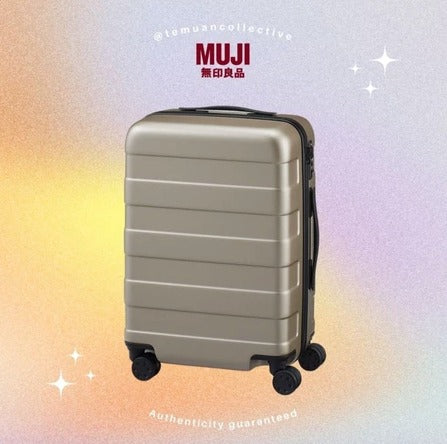 MUJI Free Adjustable Handle Hard Carry On Suitcase 36L