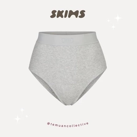 SKIMS Cotton Rib High Waisted Brief