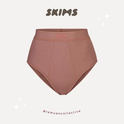 SKIMS Cotton Rib High Waisted Brief