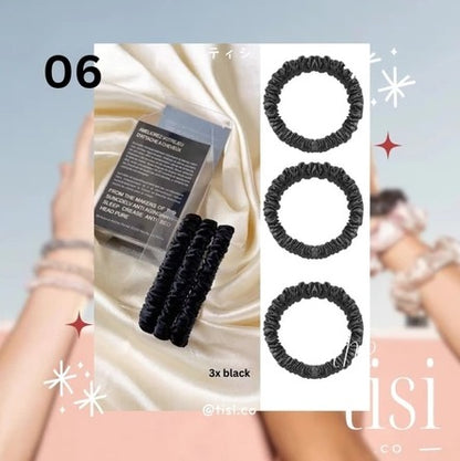 Mulberry Silk Skinny Scrunchy Set