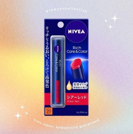 NIVEA Japan Deep Moisture Rich Care & Color Lip Balm