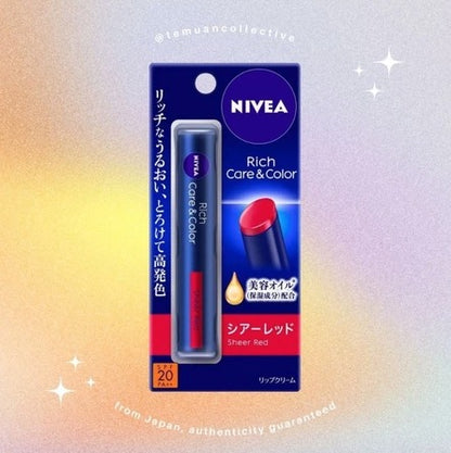 NIVEA Japan Deep Moisture Rich Care & Color Lip Balm